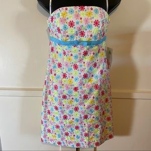 Lilly Pulitzer Strapless Floral Dress sz 4 NWT